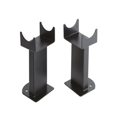 HomeStyleStore Black Single Double Vertical Column Horizontal Panel ...