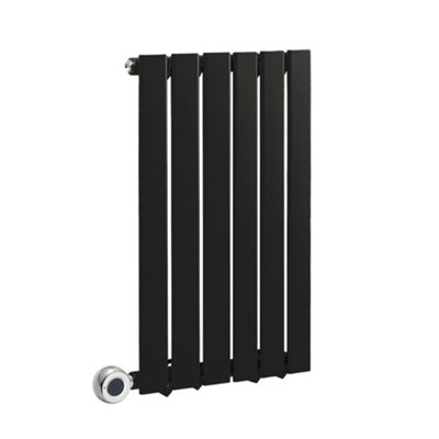 HomeStyleStore Black Single Flat Panel WiFi Electric Horizontal ...