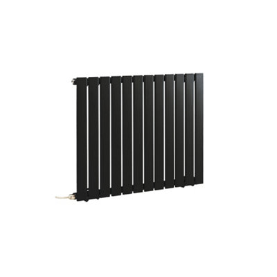 HomeStyleStore Black Single Flat Panel WiFi Electric Horizontal ...