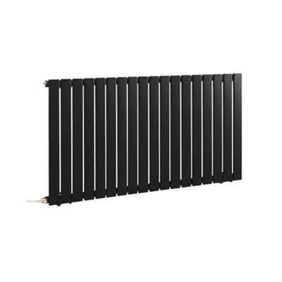 HomeStyleStore Black Single Flat Panel WiFi Electric Horizontal ...