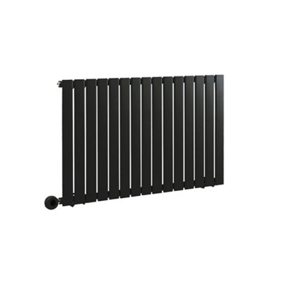 HomeStyleStore Black Single Flat Panel WiFi Electric Horizontal ...