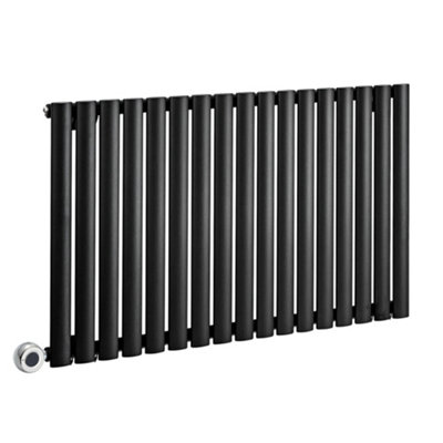 HomeStyleStore Black Single Oval Panel Horizontal WiFi Electric ...