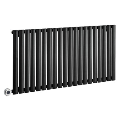 HomeStyleStore Black Single Oval Panel WiFi Electric Horizontal ...