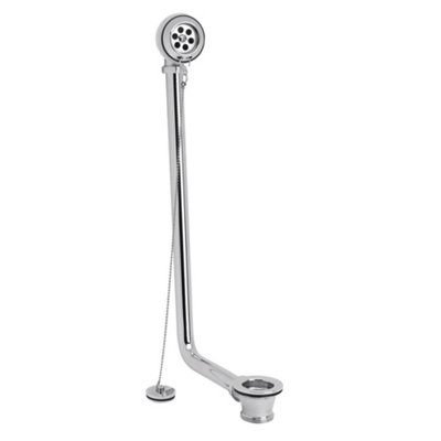HomeStyleStore Chrome Exposed Bath Waste and Plug and Ball Chain