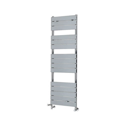 HomeStyleStore Chrome Flat Panel Dual Fuel Electric Heated Towel Rail ...