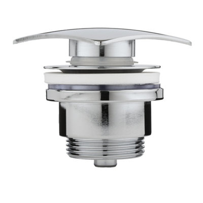 HomeStyleStore Chrome Push Button Universal Slotted Unslotted Bathroom ...