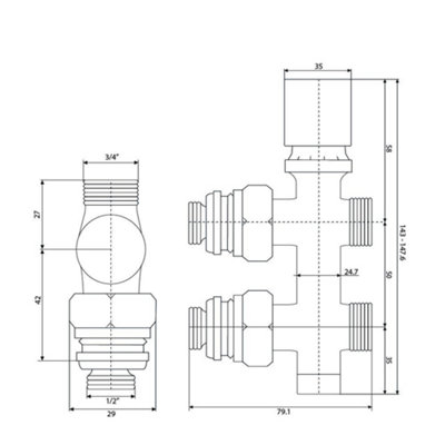 HomeStyleStore Chrome Straight H Block Heated Towel Rail Radiator ...