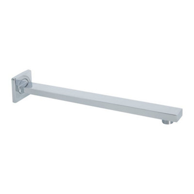 HomeStyleStore Chrome Wall Mounted Rectangular Arm for Shower Head