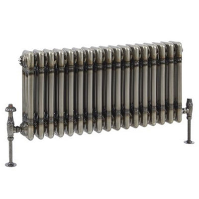 HomeStyleStore Raw Metal Horizontal Cast Iron Style Triple Column ...