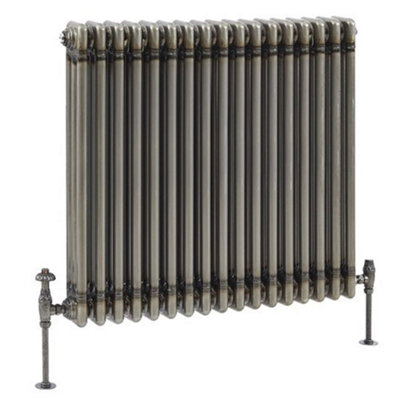 HomeStyleStore Raw Metal Horizontal Cast Iron Style Triple Column ...