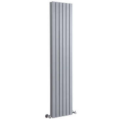 HomeStyleStore Silver Vertical Double Flat Panel Designer Radiator ...