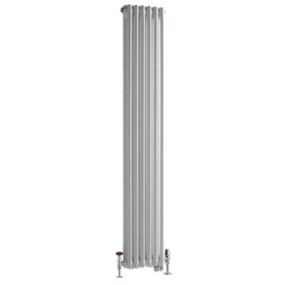 HomeStyleStore White 1500 x 290mm Cast Iron Style Vertical Double ...
