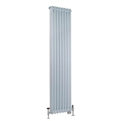 HomeStyleStore White 1500mm x 380mm Cast Iron Style Vertical Double ...