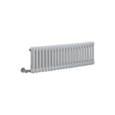 HomeStyleStore White 300 x 1010mm Cast Iron Style Horizontal Double ...