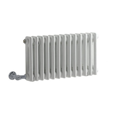 HomeStyleStore White 300mm x 605mm Cast Iron Style Horizontal Double ...