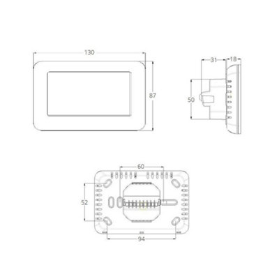 HomeStyleStore White 600mm x 785mm Cast Iron Style Horizontal Double ...