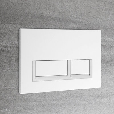 HomeStyleStore White Bathroom Wall Hung Square Toilet WC Short Wall ...