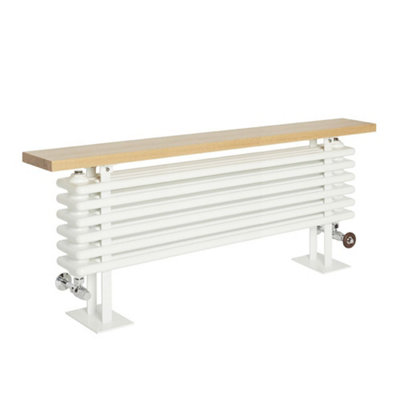 HomeStyleStore White Cast Iron Style Horizontal Column Radiator with ...