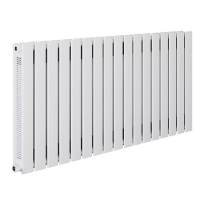 HomeStyleStore White Horizontal Double Flat Panel Convector Radiator ...