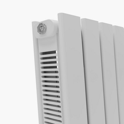 HomeStyleStore White Horizontal Double Flat Panel Convector Radiator ...