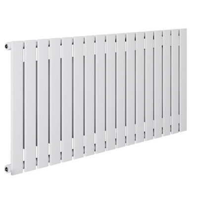 HomeStyleStore White Horizontal Single Flat Panel Convector Radiator ...