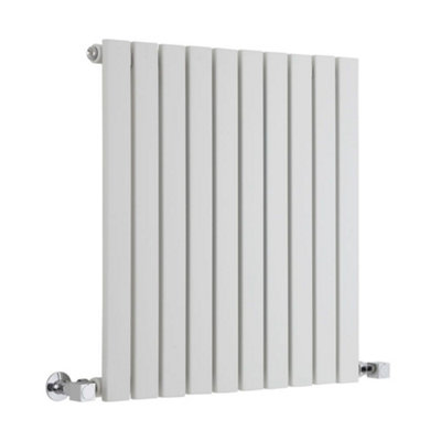 HomeStyleStore White Horizontal Single Flat Panel Designer Radiator ...