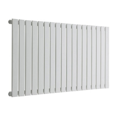 HomeStyleStore White Single Flat Panel Horizontal Designer Radiator ...
