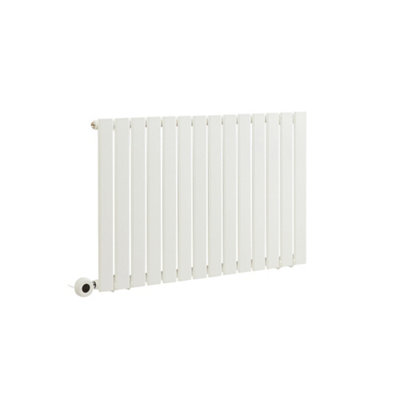 HomeStyleStore White Single Flat Panel WiFi Electric Horizontal ...