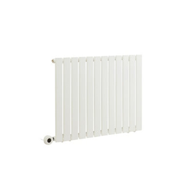 HomeStyleStore White Single Flat Panel WiFi Electric Horizontal ...