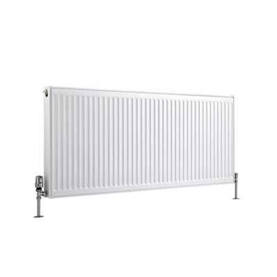 HomeStyleStore White Type 21 Double Panel Plus Horizontal Convector ...
