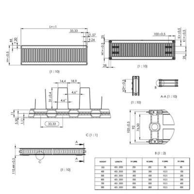 HomeStyleStore White Type 22 Double Panel Horizontal Convector Radiator ...