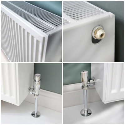 HomeStyleStore White Type 33 Horizontal Triple Panel Convector Radiator ...