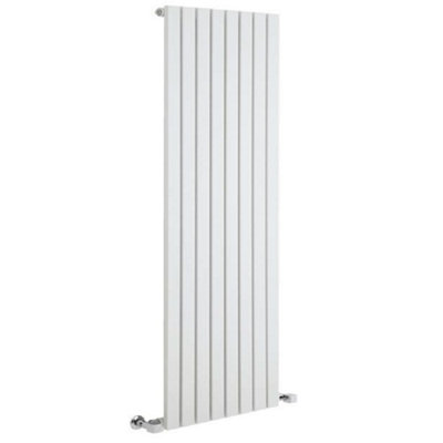 HomeStyleStore White Vertical Single Flat Panel Designer Radiator ...