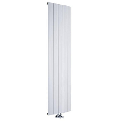 HomeStyleStore White Vertical Single Panel Aluminium Designer Radiator ...