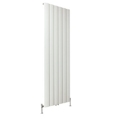 HomeStyleStore White Vertical Stepped Panel Aluminium Designer Radiator ...