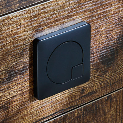 HomeStyleStore1105mm Dark Oak Left Hand Bathroom Combination Vanity ...