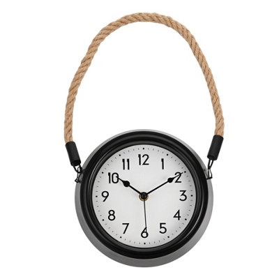 Hometime Wall Clock with Rope Hanger | £18 at B&Q