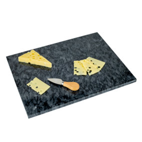 Homiu Black Marble Chopping Board 40cm Heat Resistant Worktop Protector for Kitchen Non-Slip Cutting Board