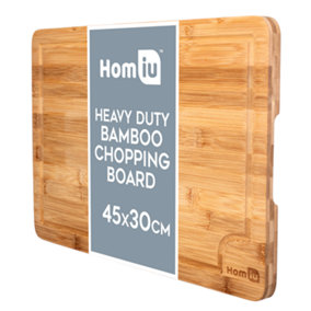 Homiu Large Bamboo Chopping Board 45 x 30 x 2cm
