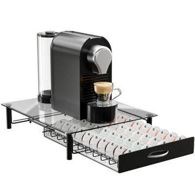 Homiu Nespresso Vertuo 40pcs Coffee Capsule Pod Storage Drawer