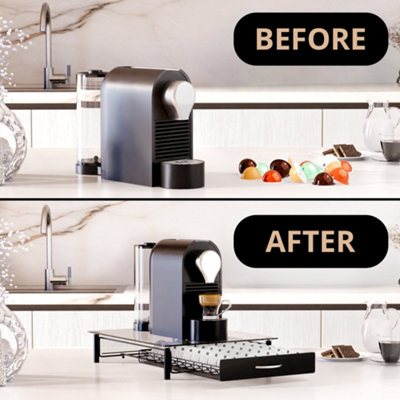 Homiu Nespresso Vertuo 40pcs Coffee Capsule Pod Storage Drawer