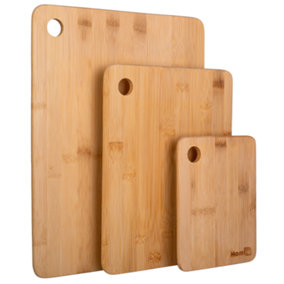 Homiu Premium Wooden Chopping Board Set of 3, Ideal for Carving Meat or Vegetable