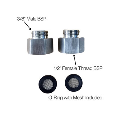 Hommix 3/8 Male BSP to Female 1/2 Thread BSP