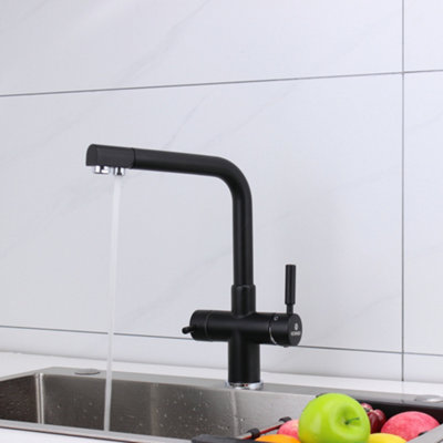 Hommix Berta Black 3-Way Tap (Triflow Filter Tap)