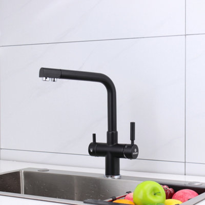 Hommix Berta Black 3-Way Tap (Triflow Filter Tap)