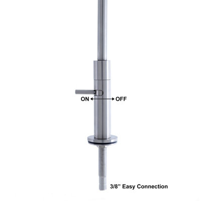 Hommix Cento Brushed Advanced Single Filter Under Sink Drinking Water Tap Filter & Filter Kit - 3
