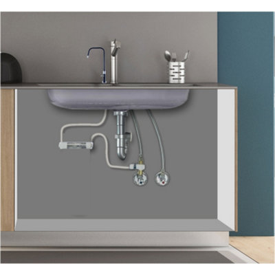 Hommix Cento Chrome Advanced Single Filter Under Sink Drinking Water Tap Filter & Filter Kit