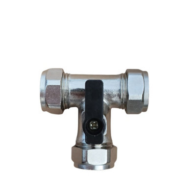 Compression Tee Compression Fittings 15mm Isolation Tee Valve With ...
