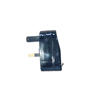Hommix Euro to UK Converter Plug - Reusable Screwable , 3A, Black - ECP-BK-R-3A