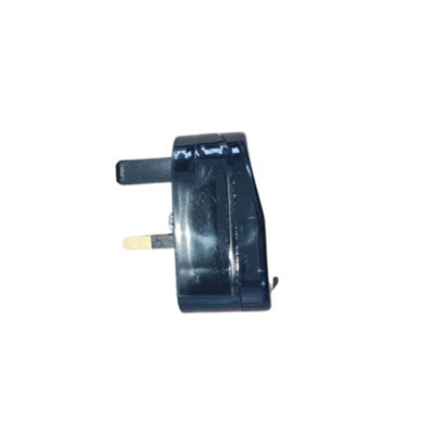Hommix Euro to UK Converter Plug - Reusable Screwable , 3A, Black - ECP-BK-R-3A